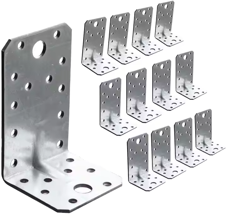 Suporte angular de peças de chapa metálica do conector de madeira